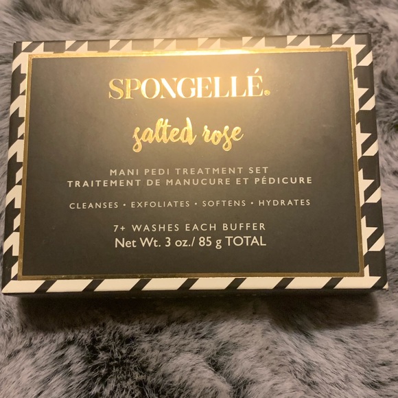 SPONGELLE SALTED ROSE MANI AND PEDI TREATMENT SET- Your Feet Will Thank You! - Picture 2 of 5